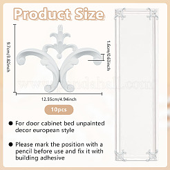 Flower PU Leather Carved Onlay Applique&nbsp;AJEW-WH0696-649C