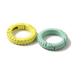 スプレー塗装された合金スプリングゲートリング  リングタイヤ  ミックスカラー  25x5mm&nbsp;PALLOY-R141-03
