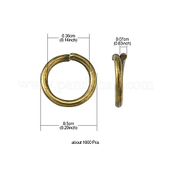 Iron Open Jump Rings&nbsp;IFIN-YW0001-41AB