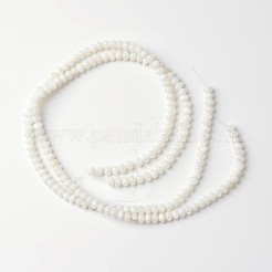 Dyed Natural Freshwater Shell Rondelle Bead Strands&nbsp;BSHE-O016-19D
