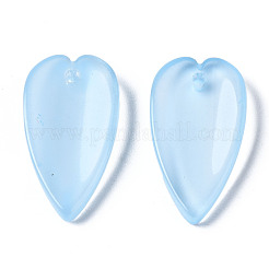 Transparent Spray Painted Glass Pendants&nbsp;GGLA-S054-013E-03