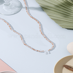 1Pc Glass Rondelle Beaded Necklaces&nbsp;NJEW-LP0007-23H