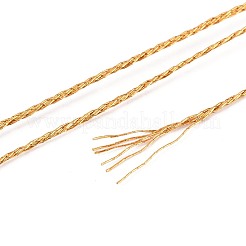 50m 6本撚り丸型ペットメタリック糸  ゴールド  0.3mm  約54.68ヤード（50m）/ロール&nbsp;MCOR-T003-02A