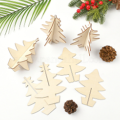 1 Bag Unfinished Wooden Christmas Trees&nbsp;WOOD-SP0001-73
