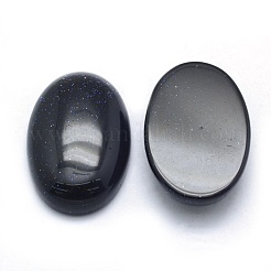 合成ブルーゴールドストーン青金砂石カボション  オーバル  30x20x7~7.5mm&nbsp;G-P393-H04