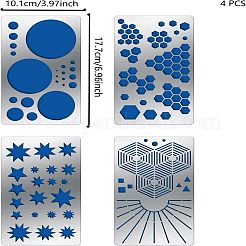 4Pcs 4 Style 304 Stainless Steel Cutting Dies Stencils&nbsp;DIY-FG0002-08