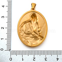 Religion Golden Tone 304 Stainless Steel Pendants&nbsp;STAS-K289-01G-07