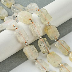 Heated Natural Citrine Beads Strands&nbsp;G-C098-A14-01