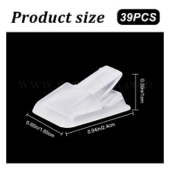 プラスチックリングホルダー39個  リングディスプレイスタンド  長方形  透明  2.4x1.65x1cm&nbsp;KY-CP0001-03