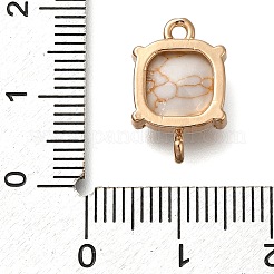 Brass Glass Imitation Gemstone Connector Charms&nbsp;KK-Z076-01G-04