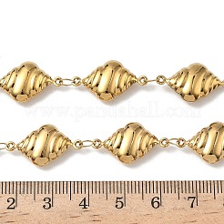 オーシャン304ステンレススチールリンクチェーンネックレス（女性用）  イオンプレーティング（ip）  カドミウムフリー＆ニッケルフリー＆鉛フリー  18KGP本金メッキ  シェル形状  18.70インチ（47.5cm）&nbsp;LS-NJEW-A060-01D-G