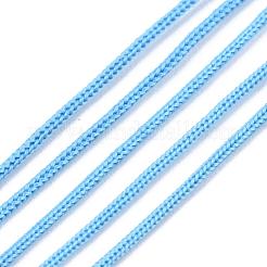 ポリエステル糸  中国語結びコード  ライトスカイブルー  0.5~0.6mm  約131.23~142.16ヤード（120~130m）/ロール&nbsp;OCOR-Q038-071