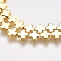 Electroplate Non-magnetic Synthetic Hematite Beads Strands&nbsp;G-K239-21A