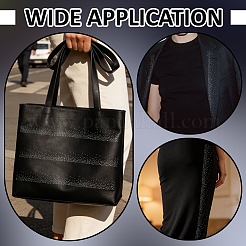 グリッターホットフィックスレジンラインストーン  パッチにアイロン  ドレスシューズ衣服装飾  クリアAB  550x67x1mm&nbsp;DIY-WH0698-082