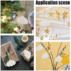 Animal Theme Unfinished Blank Wooden Pendants Set for Painting Arts&nbsp;WOOD-WH0124-26F