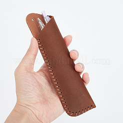 牛革ペンケース  勉強用品 ペンケース  ココナッツブラウン  167x43x13mm&nbsp;DIY-WH0460-897