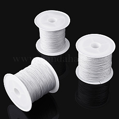 3 Rolls 3 Styles Round Nylon Braided Cord&nbsp;NWIR-TADJ0001-03A