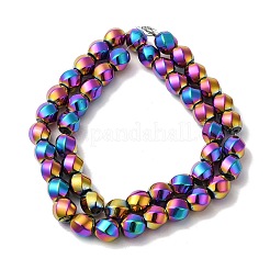 Electroplated Synthetic Magnetic Hematite Beads Strands&nbsp;G-I364-J01-04