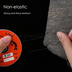 透明釣り糸ナイロンワイヤー  透明  0.2mm  約109.36ヤード（100m）/ロール&nbsp;X-EC-L001-0.2mm-01