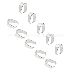 304ステンレススチールスナップオンベイル  ステンレス鋼色  9x7x4mm  300個/箱&nbsp;STAS-UN0003-52A