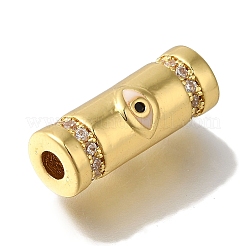 Rack Plating Brass Micro Pave Cubic Zirconia Beads&nbsp;KK-U019-10G