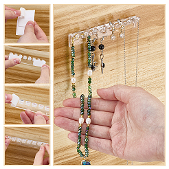 4 Sets Plastic Necklace and Bracelet Wall Mount Storage Hook&nbsp;AJEW-PH0008-97