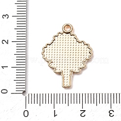 合金エナメルチャーム  花のチャーム  ゴールドカラー  オレンジ  25x18.5x2mm  穴：1.6mm&nbsp;ENAM-I089-02G-03