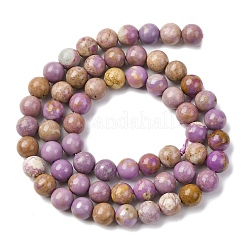 Natural Lepidolite/Purple Mica Stone Beads Strands&nbsp;G-K401-A01-6mm