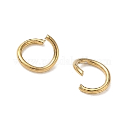 304ステンレススチールオープン丸カン  18KGP本金メッキ  6x0.8mm  内径：4.4mm  18ゲージ&nbsp;SA-CBAA284-01E-G