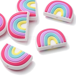 6Pcs Food Grade Eco-Friendly Silicone Focal Beads&nbsp;SIL-YW0001-04E