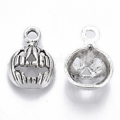 50 Pcs 10 Styles Halloween Theme Tibetan Style Alloy Pendants&nbsp;TIBE-X0019-16AS-RS