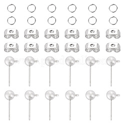 20Pcs Brass Ball Post Stud Earring Findings&nbsp;FIND-TA0011-06P