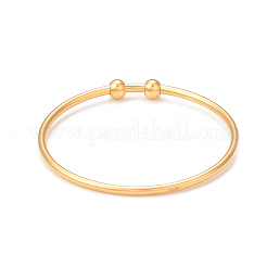 Ion Plating(IP) 304 Stainless Steel Round Beaded Finger Ring for Women&nbsp;RJEW-I096-14G