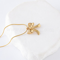 3Pcs Stainless Steel Bowknot Pendant Necklaces for Women&nbsp;DK8946