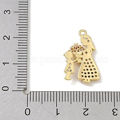 Mother's Day Brass Micro Pave Colorful Cubic Zirconia Pendants&nbsp;KK-A300-11G