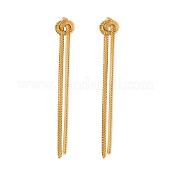 Stainless Steel knot Tassel Stud Earrings&nbsp;KT2898-1