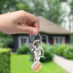5Pcs 5 Colors PS Keychains&nbsp;KEYC-SC0002-04