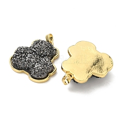 Brass Resin Pendants&nbsp;KK-C158-04A-G