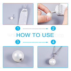 Ion Plating(IP) 304 Stainless Steel Cup Pearl Peg Bails Pin Pendants&nbsp;STAS-UN0009-03S