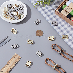 24色合金スプリングコードロック2個  2穴  服装アクセサリー  オーバル  ミックスカラー  16x5mm  穴：4mm  12個/カラー&nbsp;FIND-FG0005-27
