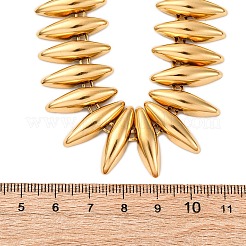 304 Stainless Steel Spiked Horse Eye Beaded Necklaces for Women&nbsp;NJEW-Z080-01G