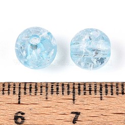 Transparent Crackle Acrylic Beads&nbsp;CACR-R008-8mm-07