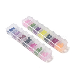 プラスチックビーズ収納ケース  フリップトップビーズ収納  ネイルアートの装飾用のアクセサリー箱  長方形  7のコンパートメント  約3.3センチ幅  15.5センチの長さ  高さ1.8センチ&nbsp;X-C021Y
