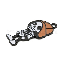 Halloween Alloy Enamel Pendants&nbsp;ENAM-M220-02K-B