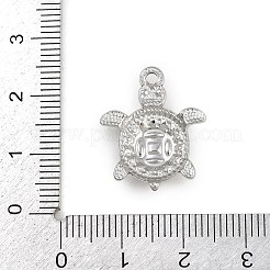 海洋動物 304 ステンレススチールペンダント  カメのチャーム  変色しない  ステンレス鋼色  21x17.5x3mm  穴：1.7mm&nbsp;LS-STAS-K287-07D-P