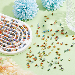 500Pcs 10 Colors Electroplate Glass Beads&nbsp;EGLA-DC0001-10