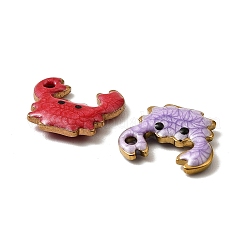 304 Stainless Steel Enamel Charms&nbsp;STAS-P405-01B-G