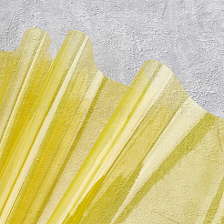 透明tpuソフト防水生地  かっぱバッグ 半透明のテーブルクロス作りに  ゴールド  289x1240x0.2mm&nbsp;DIY-WH0308-254A-03