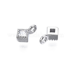925 Sterling Silver Cubic Zirconia Charms&nbsp;STER-ZX003-02P-NF