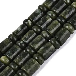 天然中国翡翠 南部翡翠ビーズ連  バレル＆ロンデル  8x10mm  穴：0.9~1.2mm  約50~52個/連  14.57~15.35インチ（37~39cm）  ロンデル：8x4.5~5mm&nbsp;G-Q616-09C
